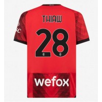 Camiseta AC Milan Malick Thiaw #28 Primera Equipación Replica 2023-24 mangas cortas